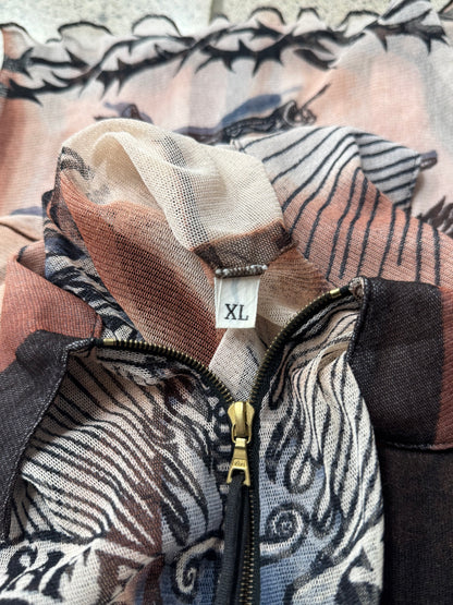 SS1996 Jean Paul Gaultier ‘Safe Sex Forever’ Mesh Collared Zip-Up