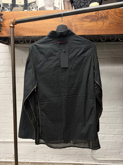 Vintage Jean Paul Gaultier Zipper Accented Button Down Shirt