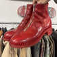 Guidi ‘PL1’ Red Leather Front Zip Boots