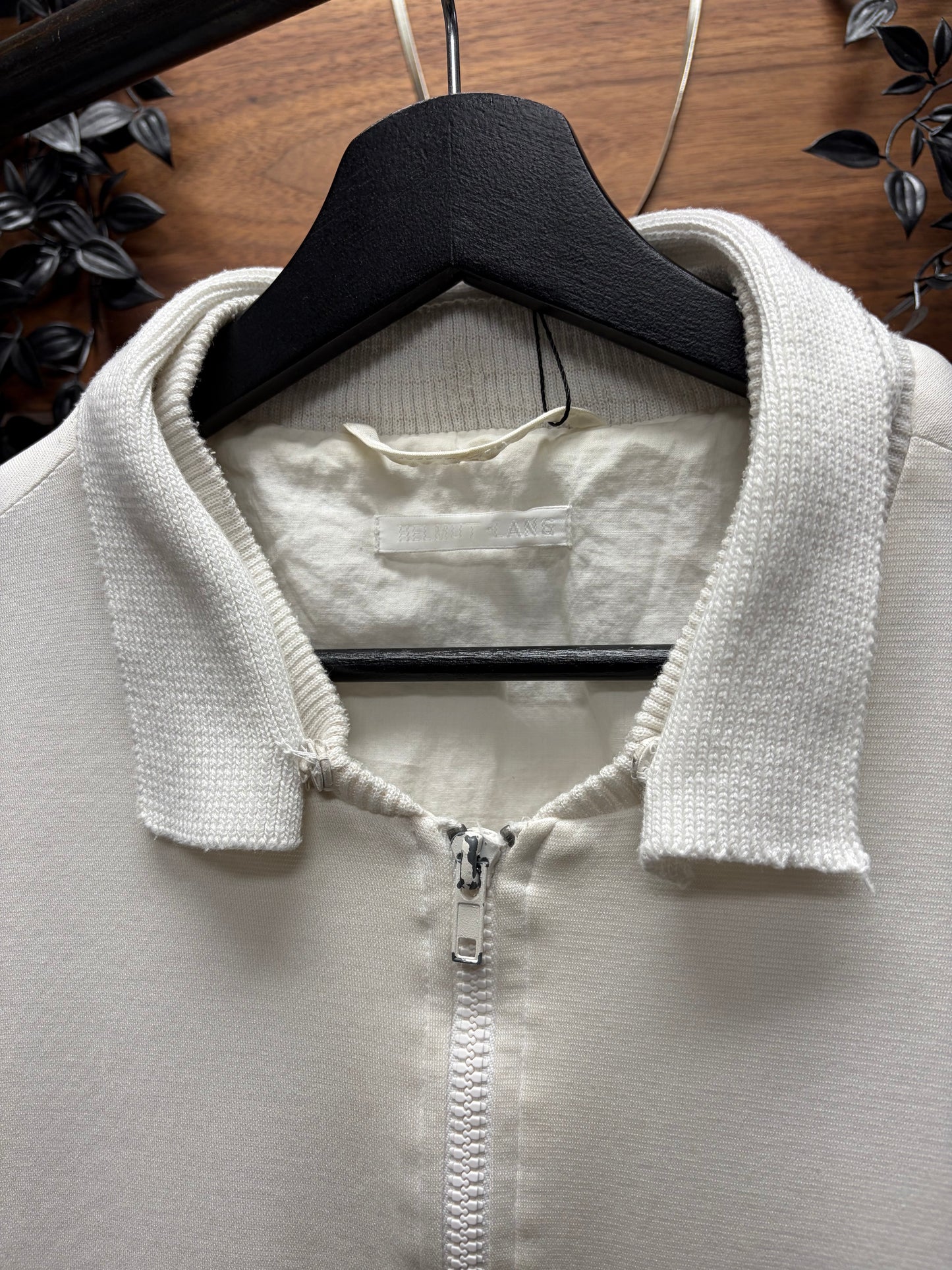 Vintage Helmut Lang ‘Removable Collar’ White Work-Jacket