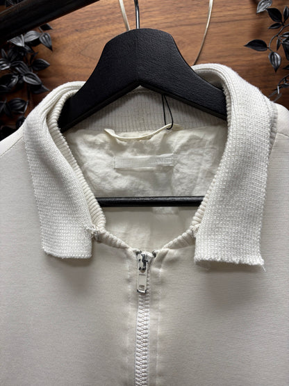 Vintage Helmut Lang ‘Removable Collar’ White Work-Jacket