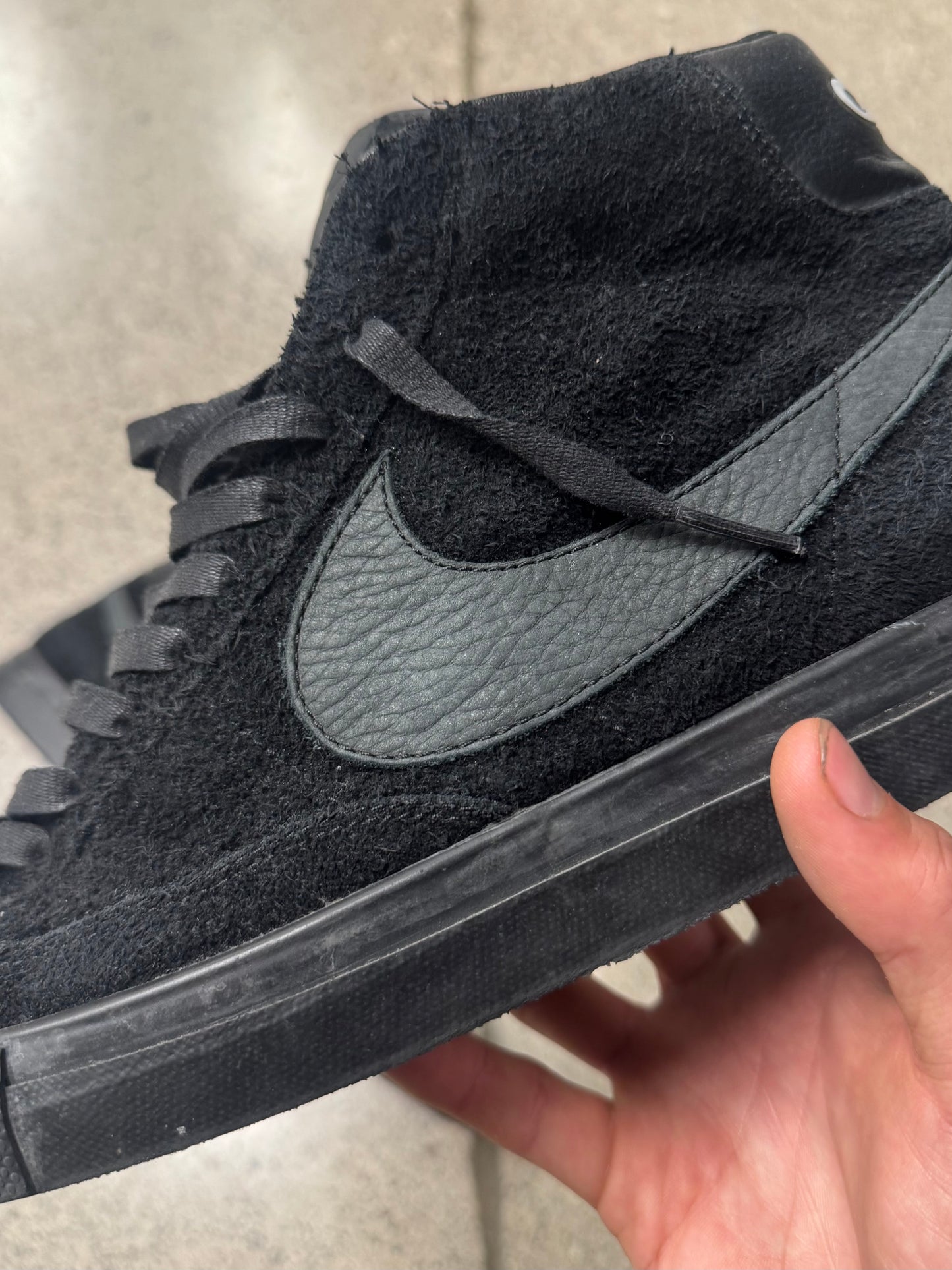 Comme Des Garçons x Nike ‘Blazer’ Suede High Top Sneakers