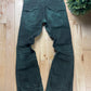 Semantic Design Washed Green Flared Denim