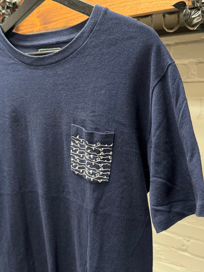 Number (N)ine ‘Music Pocket’ Blue/White T-Shirt