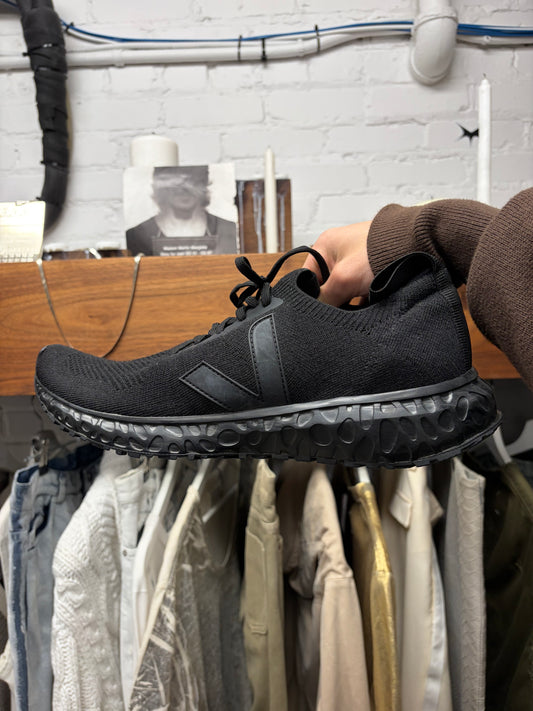 Rick Owens x Veja Low Top Black Athletic Sneakers