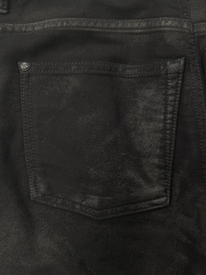 2012 Balenciaga by Nicholas Ghesquiere Black Waxed Denim