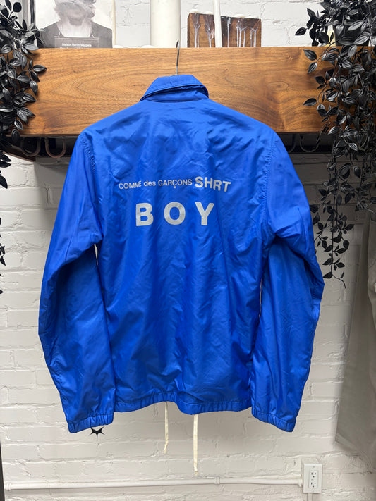 Comme Des Garçons Shirt ‘Boy’ Logo Blue Coaches Jacket