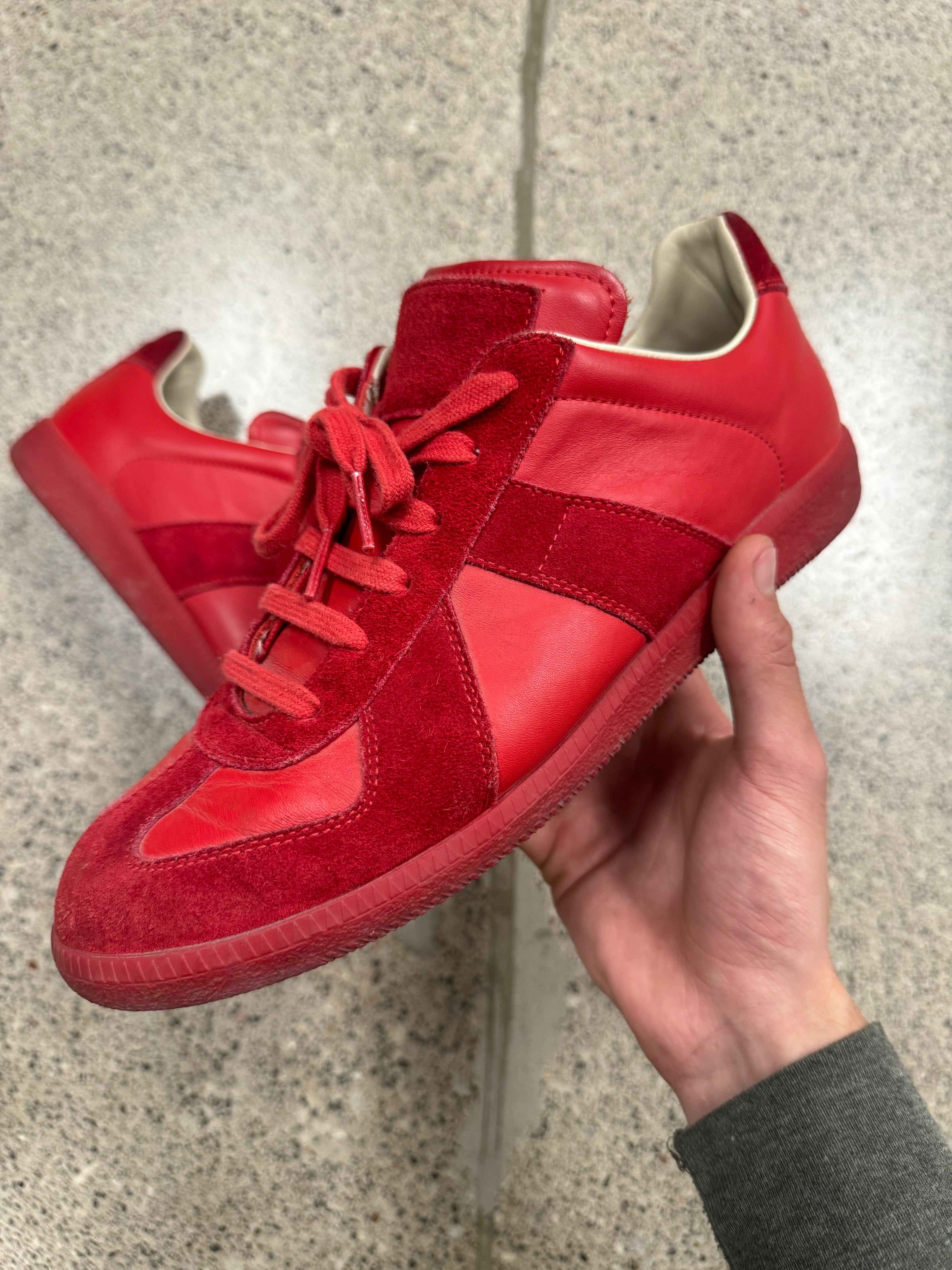 Red low top maison margiela online