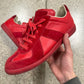 Maison Margiela ‘G.A.T.’ Red Suede Low Top Sneakers