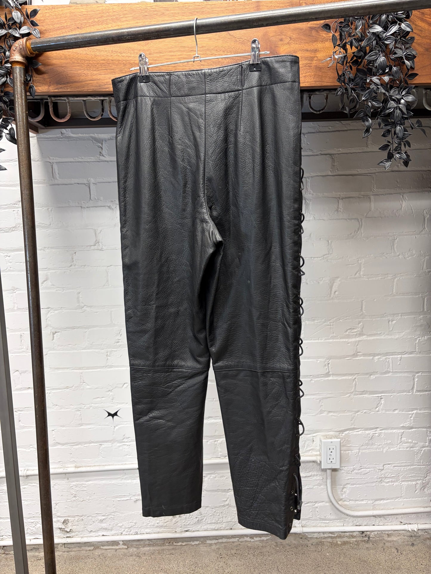 Vintage 1980’s Jean Paul Gaultier Homme Leather Bondage Pants