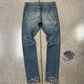 AW2013 Saint Laurent by Hedi Slimane ‘Crash’ Distressed Blue Denim