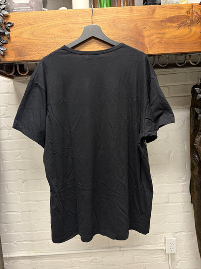 SS2019 Yohji Yamamoto Pour Homme ‘Handwritten Lyrics’ Black Cotton T-Shirt