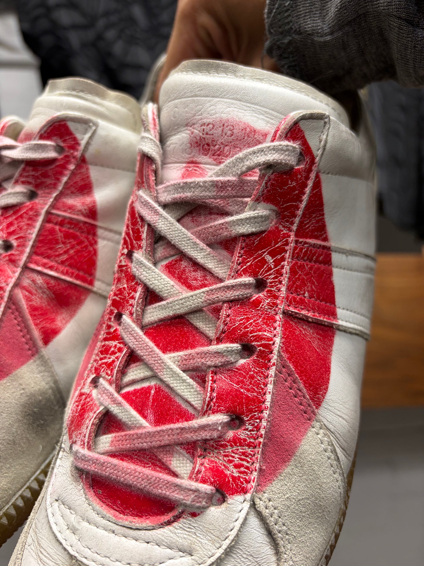 SS2006 Maison Martin Margiela Japan G.A.T. Hand Painted Low Top Sneakers