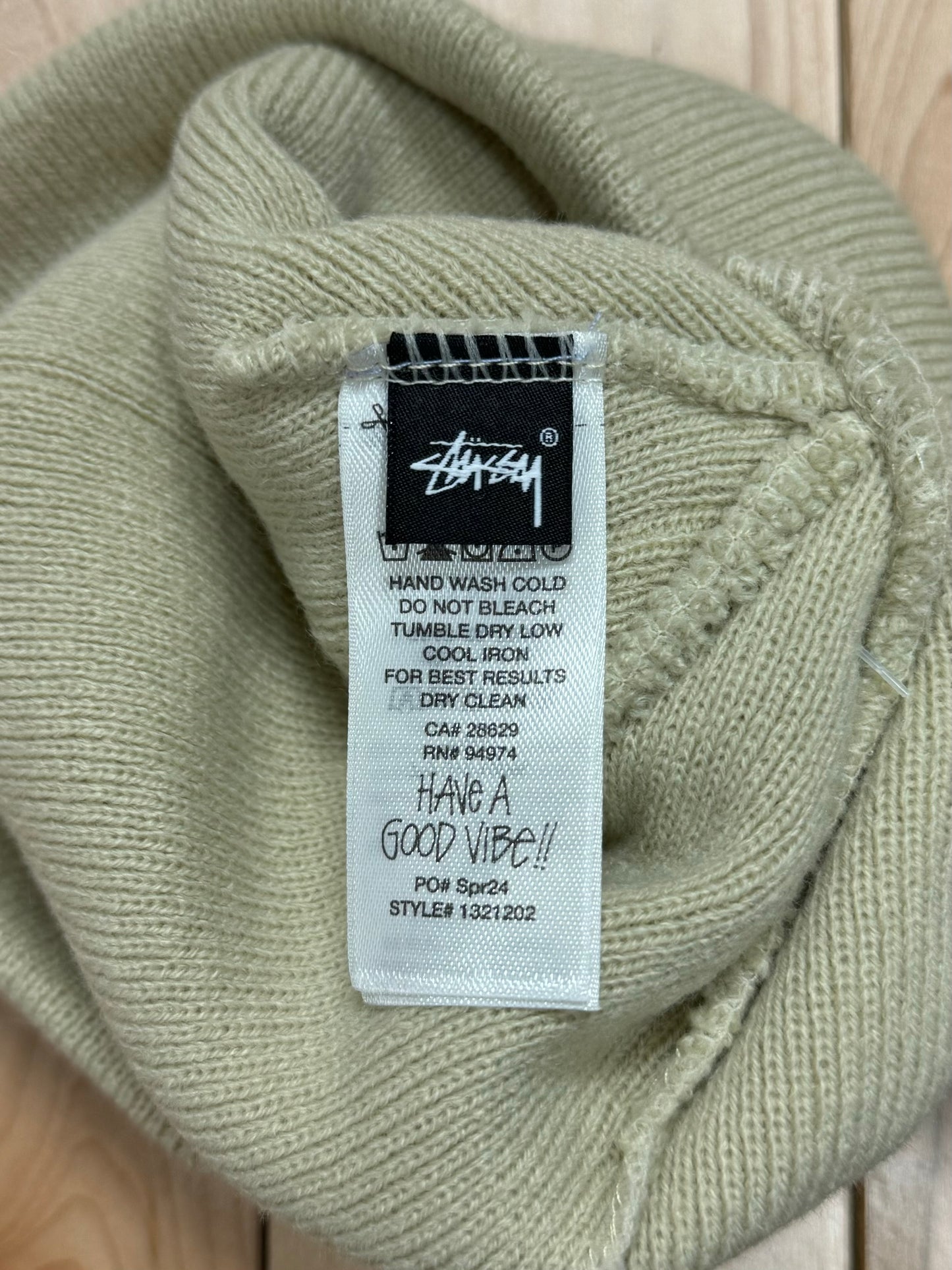 Stussy ‘Sand’ Embroidered Logo Beanie