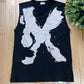 Spring Summer 2014 Saint Laurent ‘X’ Painted Tank Top