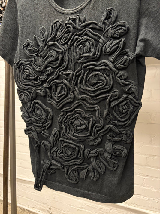 1992 Comme Des Garçons ‘Roses’ Pressed Fabric T-Shirt