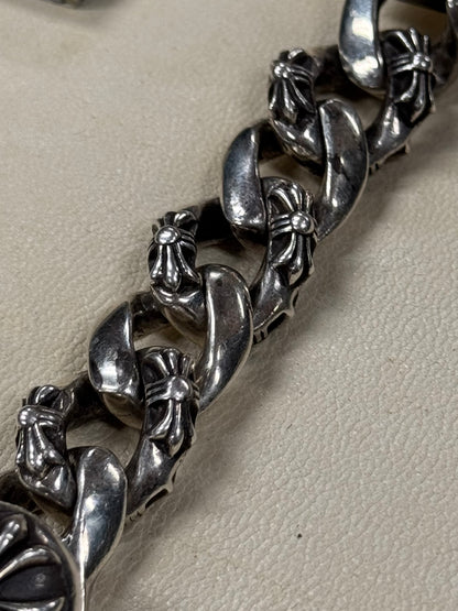 Chrome Hearts ‘Extra Fancy Link’ Dagger Box ID 925 Silver Lobster Clasp Bracelet