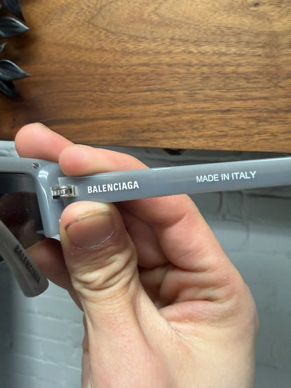 Balenciaga ‘Ski’ Grey/Black Rimless Sleek Sunglasses