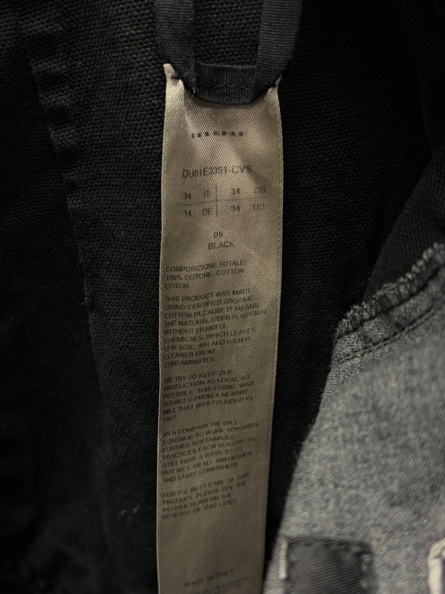 Rick Owens DRKSHDW ‘Geth’ Black Heavyweight Straight Cut Jeans