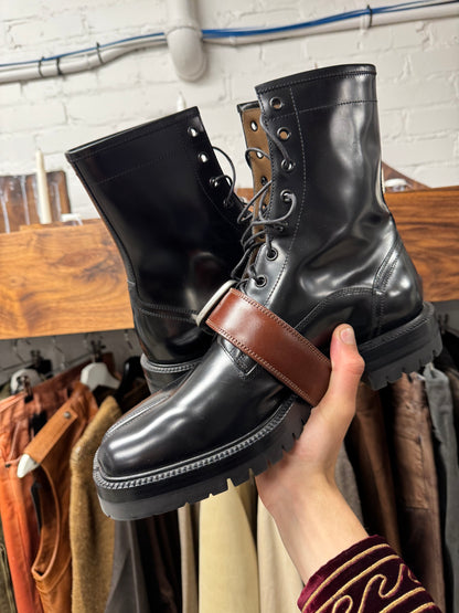 Maison Margiela ‘County’ Tabi Split Toe Leather Combat Boots