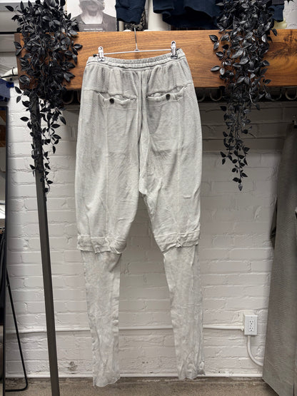 SS2014 Julius Layered Cotton/Thermal Drawstring Jogger Pants