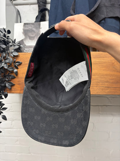 Gucci Modern Canvas Monogram Strap-Back Baseball Cap
