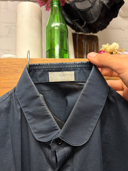 SS2009 Dior Homme Frilled Button Up Sleeveless Shirt