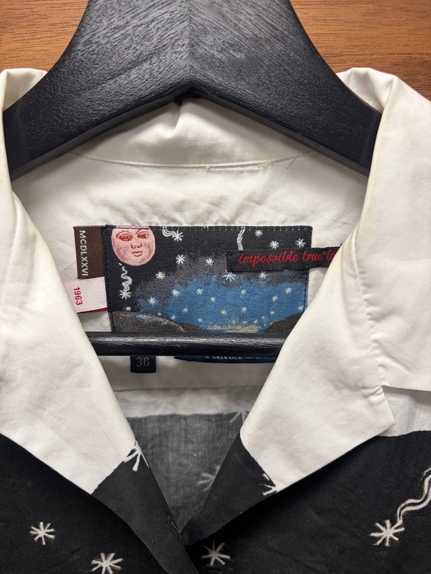 AW2016 Prada True Impossible Love Camp Collar Shirt