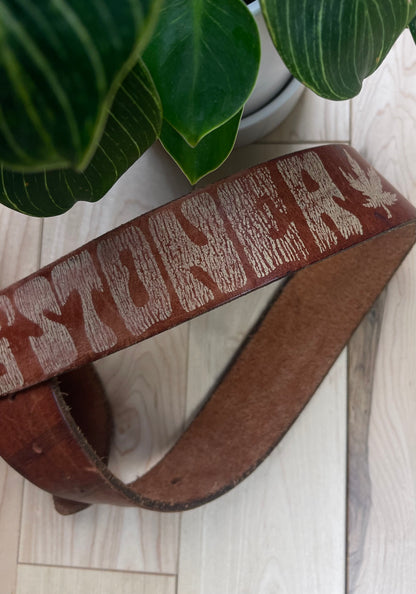 Spring Summer 2005 Dsquared2 Fucking Stoner Brown Leather Belt