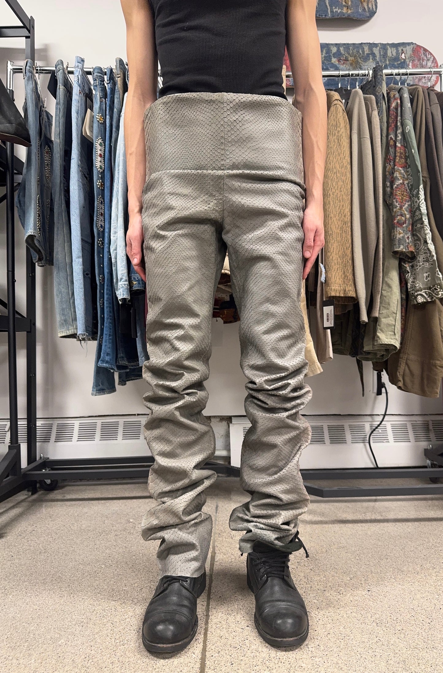 Maison Margiela Genuine Snakeskin Hide Pants