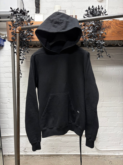 Rick Owens Patched DRKSHDW ‘Granbury’ Black Drawstring Hoodie