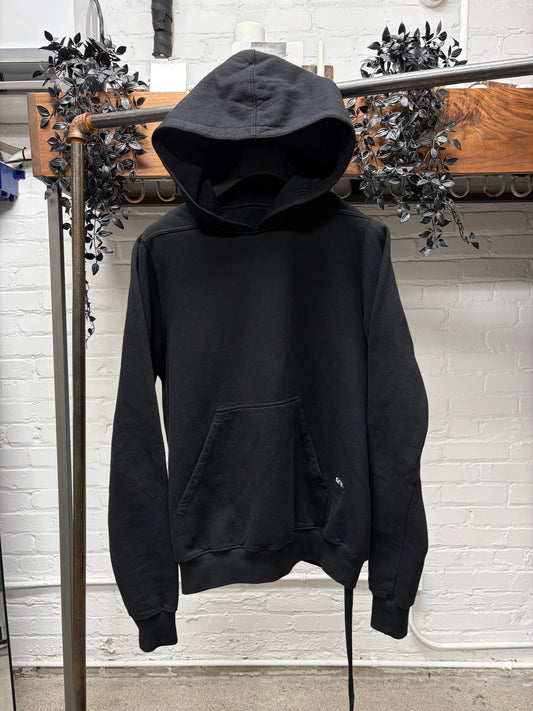 Rick Owens Patched DRKSHDW ‘Granbury’ Black Drawstring Hoodie