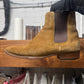 Saint Laurent Brown Suede ‘Chelsea’ Low Heel Boots