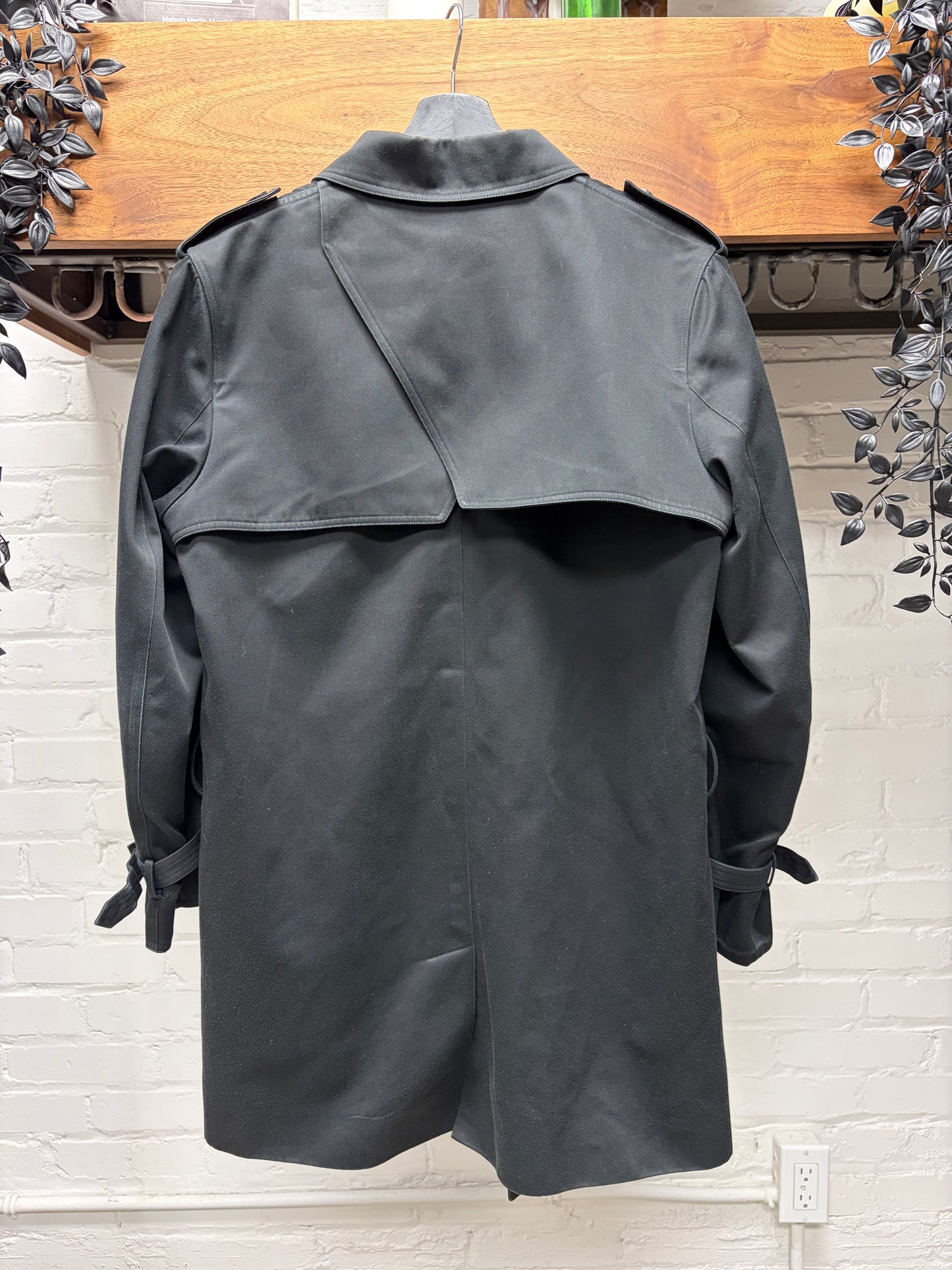 SS2006 Dior Homme by Hedi Slimane ‘The World was a Mess by but His Hair Was Perfect’ Black Runway Trench Coat
