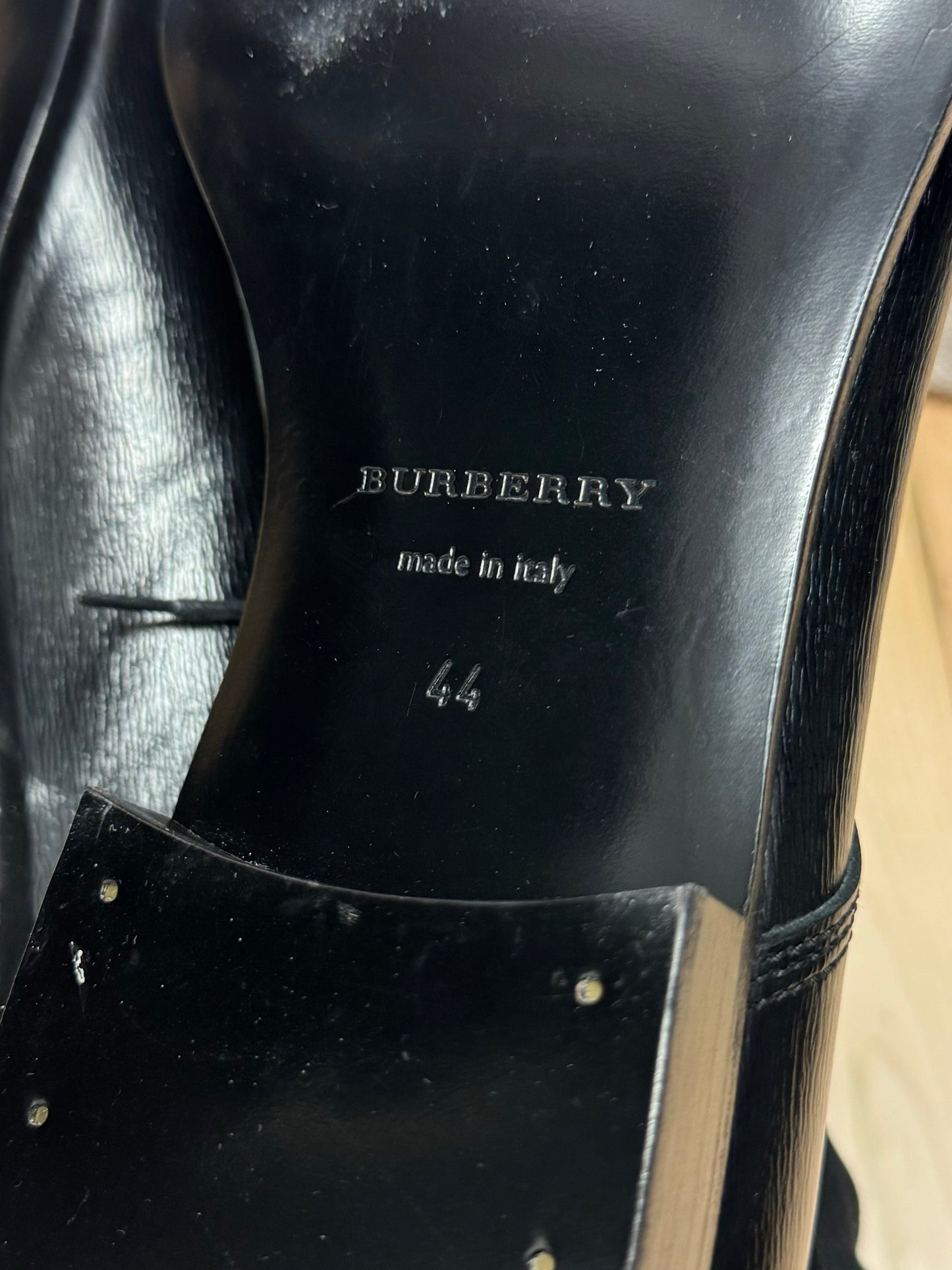 Burberry Oxford Black Leather Dress Shoes