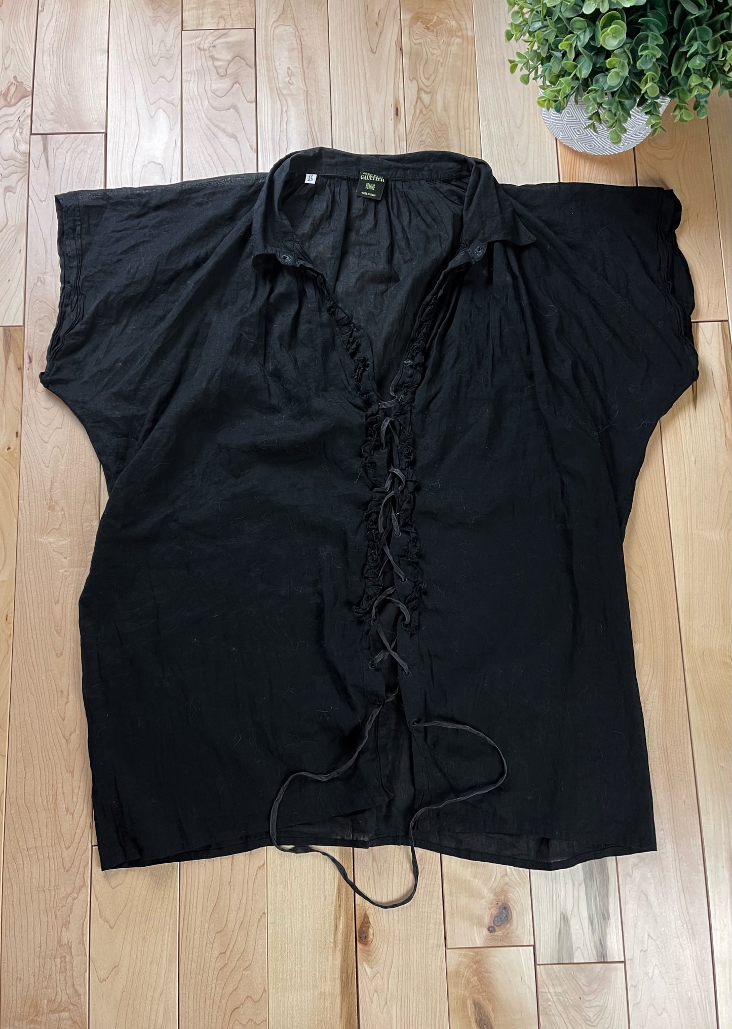 Vintage 1990s Jean Paul Gaultier ‘Vampire’ Lace Up Shirt