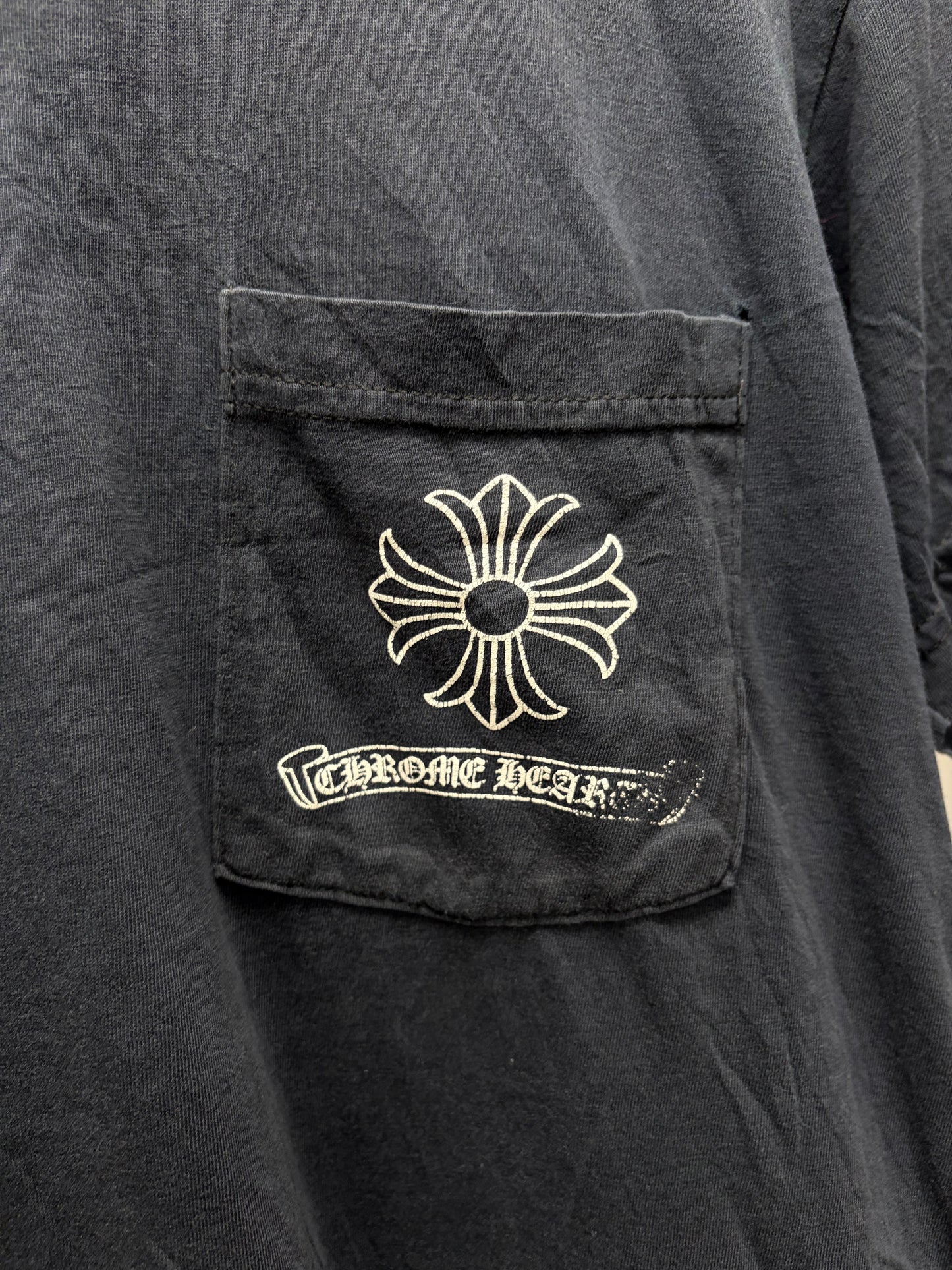 Chrome Hearts ‘Scroll Dagger’ Vintage Black Graphic T-Shirt