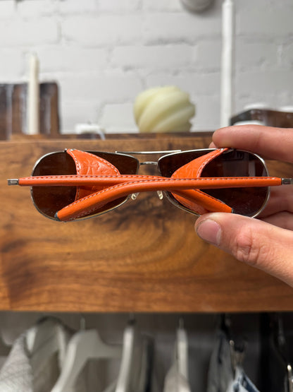 Chrome Hearts ‘Chute’ Leather Eye Cover Sunglasses