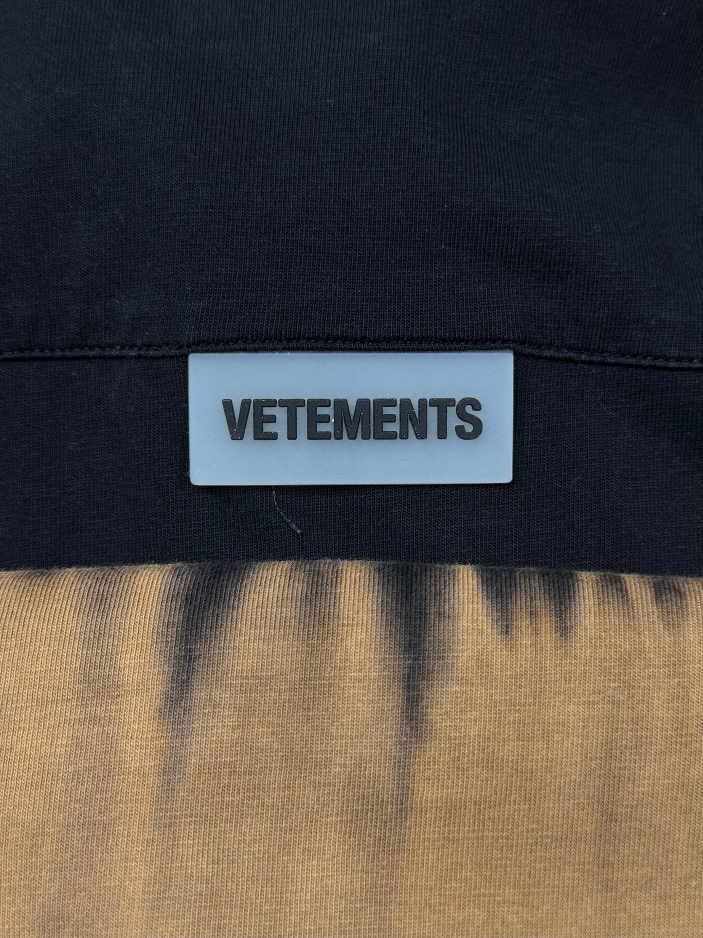 Vetements ‘Bleach Dye’ Polo Long Sleeve Top