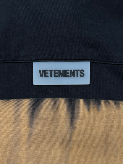 Vetements ‘Bleach Dye’ Polo Long Sleeve Top