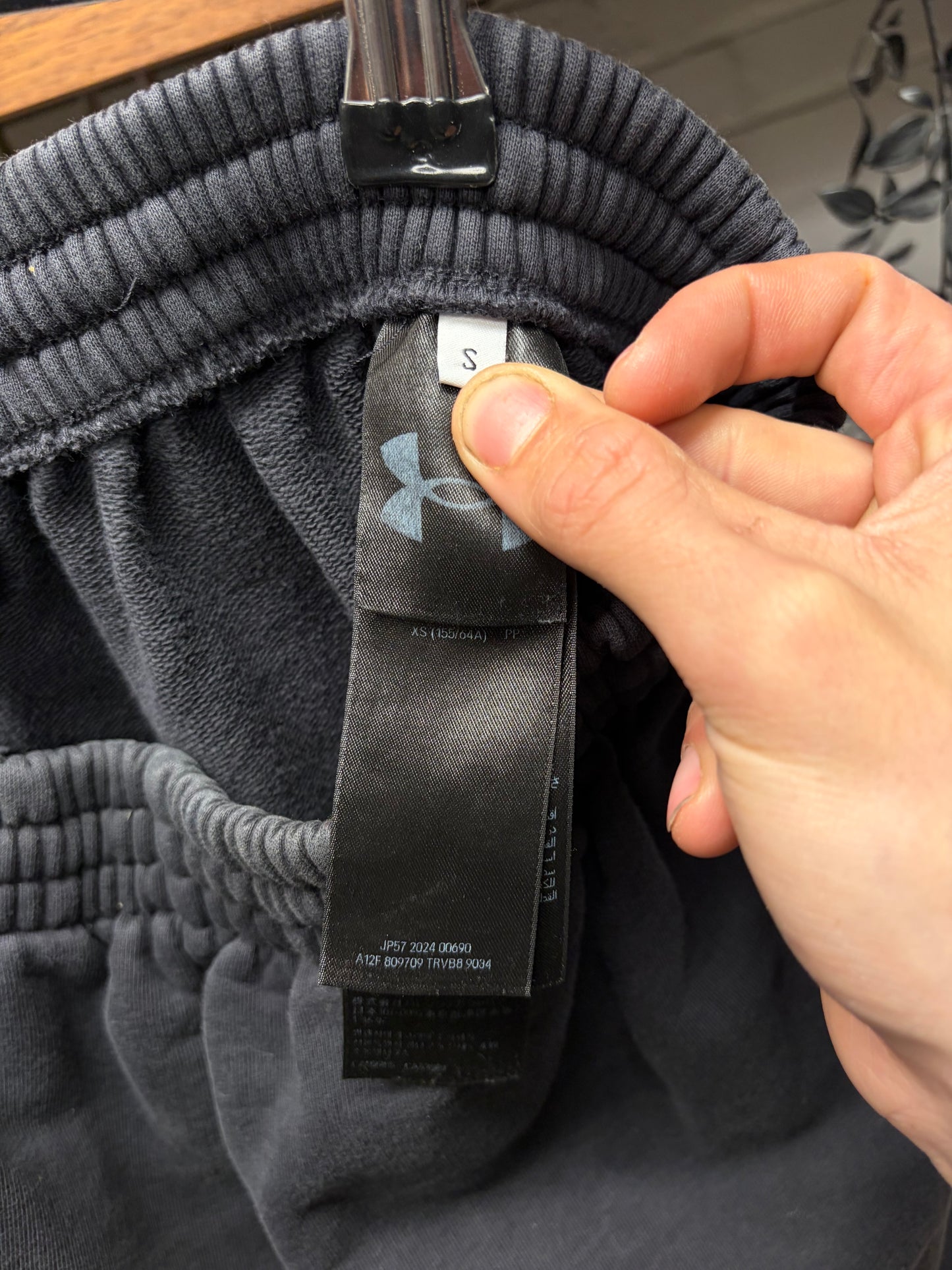 SS2025 Balenciaga x Under Armour Heavyweight Wide Leg Black Sweatpants