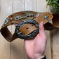 Tornado Mart Gemstone Encrusted Brown Leather Western Belt