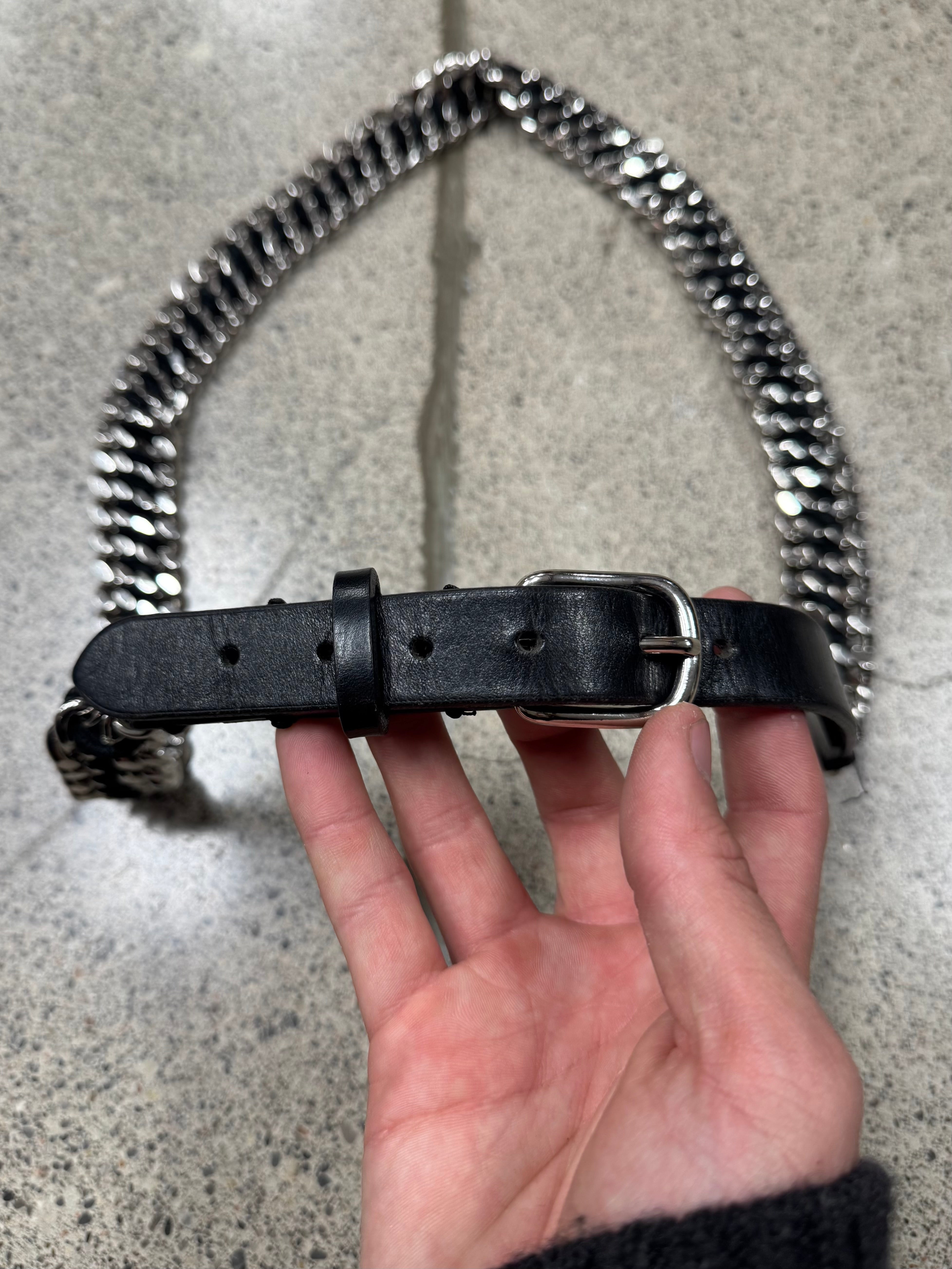 AW2010 Balmain 'Heavy Metal' Chain Link Leather Belt – Alex