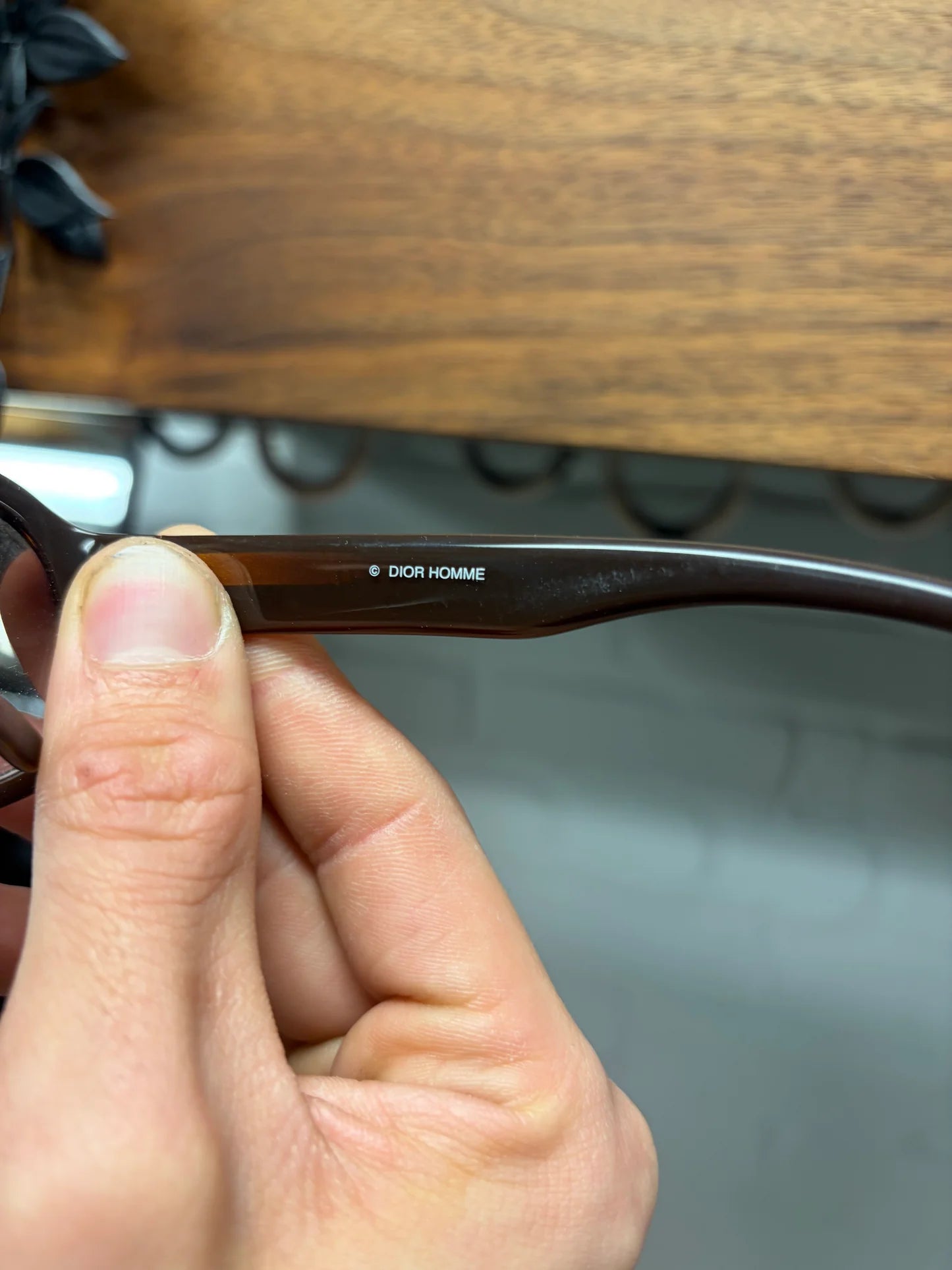 AW2003 Dior Homme by Hedi Slimane ‘Luster’ Black Tie Aviator Sunglasses