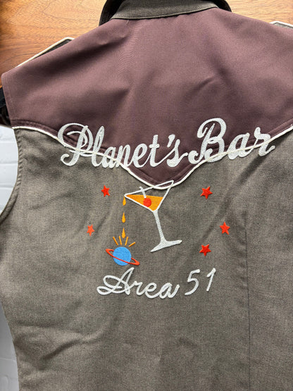 2000s Miharayasuhiro Western Short Sleeve Cutoff Collared Shirt