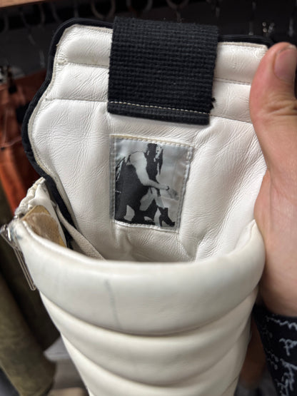 Rick Owens ‘Cracked’ Deerskin Leather Geobaskets