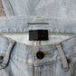 SS2017 Saint Laurent ‘Pocket Logo’ Light Wash Blue Skinny Jeans