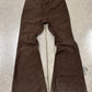 AW2023 Rick Owens ‘Luxor’ Bolans Chocolate Brown Flared Leg Denim