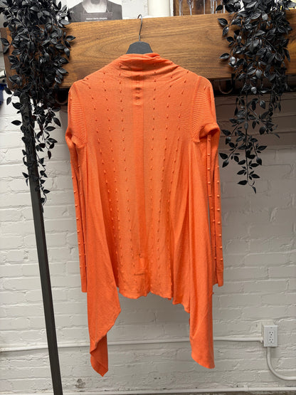Rick Owens Lilies Coral Pink Waterfall Cardigan