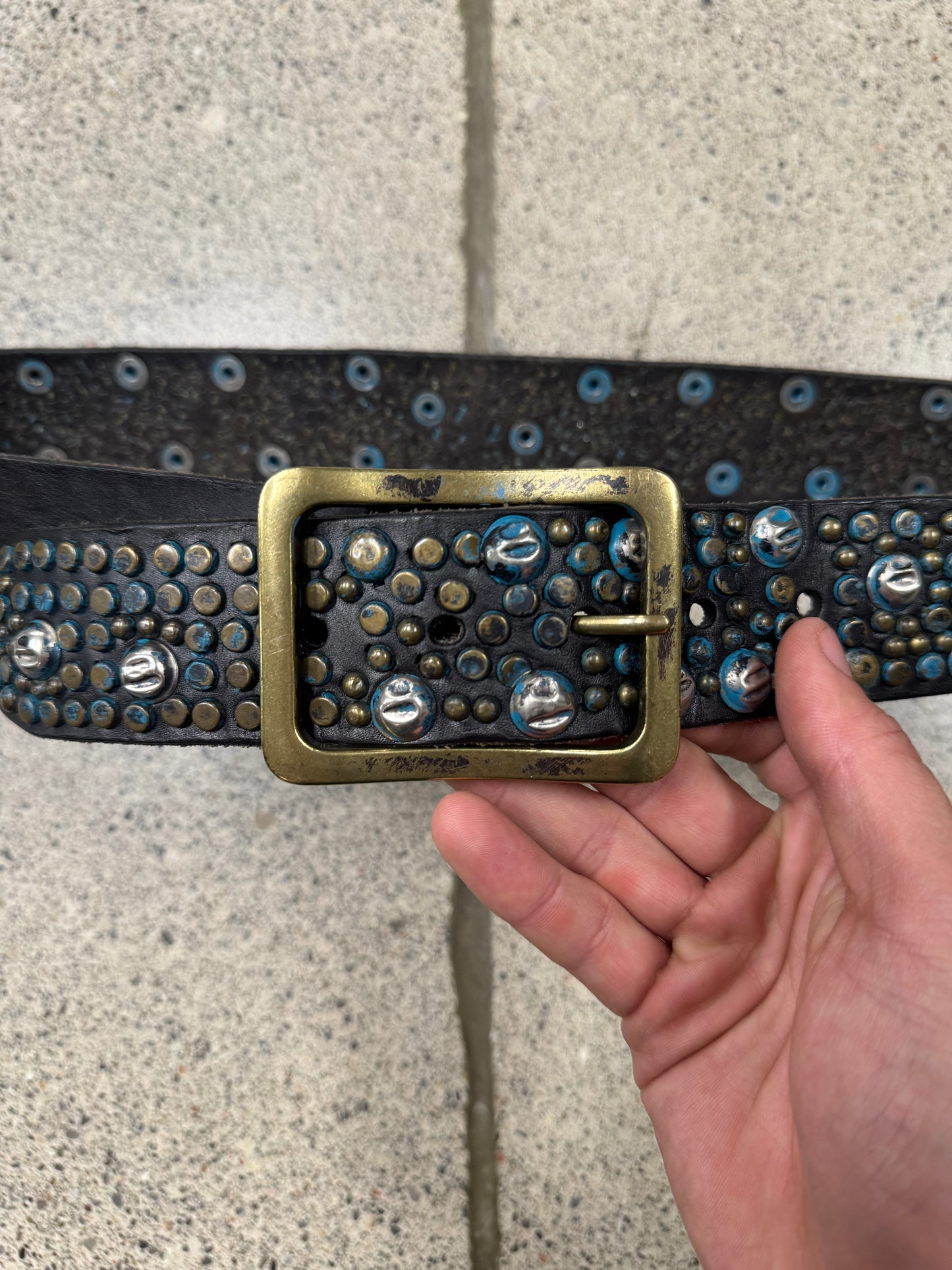 SS2005 Dsquared2 Studded Leather Belt